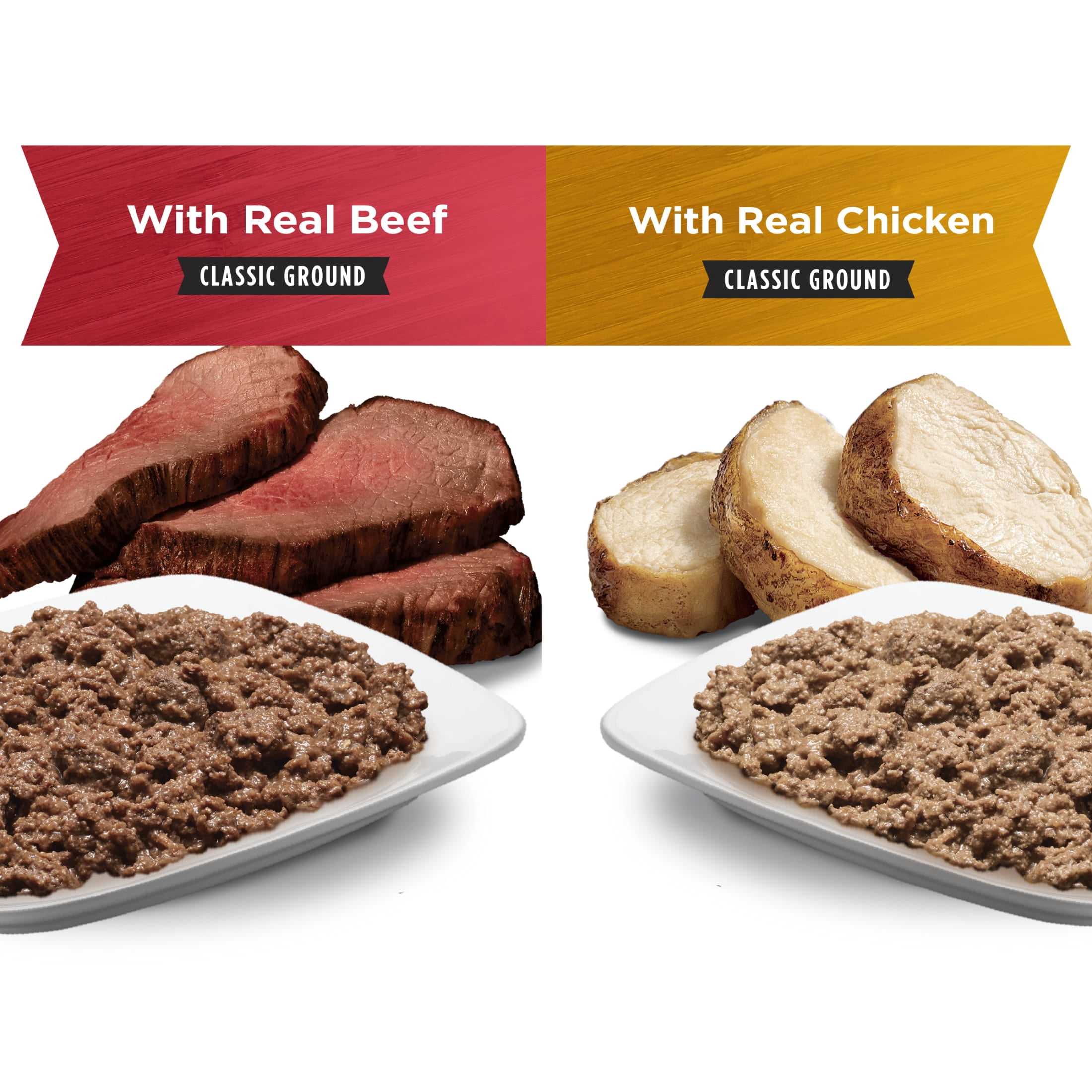 Purina Dog Chow Classic Ground Wet Food, High Protein Real Beef & Chicken, 13 oz Cans, (6 Pack)