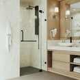 thumbnail image 3 of VIGO Pirouette 36 to 42 in. x 72 in. Frameless Pivot Shower Door in Matte Black with Clear Glass and Handle, 3 of 10