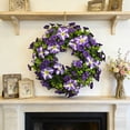 thumbnail image 4 of EGYMEN Spring Door Wreath, Winter Wreath with Artificial Greenery, Decorative Floral Wreath for Indoor and Outdoor Holiday Decor, Natural Style Festive Wreath, 4 of 6