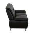 thumbnail image 6 of Trumanpick Leather Loveseat Chair, Modern Comfy Sofa Couch for Living Room, Bedroom, Black, 6 of 6