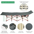 thumbnail image 5 of Folding Camping Cot with Mattress Collapsible Camping Elastic Bed Carrying Bag Outdoor, 5 of 9