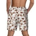 thumbnail image 4 of Uemuo Rugby Style Pattern Mens Swim Trunks Quick Dry Board Shorts with Mesh Lining, Stretch Beach Shorts Quick Dry No-Chafing Board Shorts-Small, 4 of 9