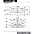thumbnail image 4 of Centric Parts 104.02590 Posi-Quiet Metallic Brake Pad with Shim, 4 of 5