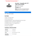 thumbnail image 2 of Fan Clutch - Compatible with 1977 - 1980 Lincoln Versailles 1978 1979, 2 of 2
