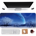 thumbnail image 1 of .x BAT Shadow Rubber Stitched Edges Extended Large Gaming Mouse Pad Office Keyboard Mouse Mat, 1 of 7
