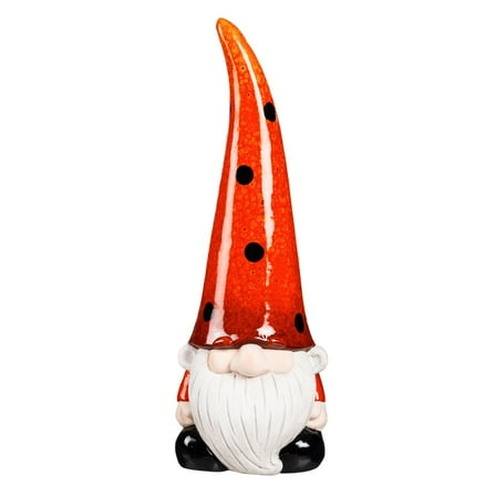 24"H Ladybug Gnome Garden Statuary