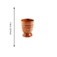 thumbnail image 2 of Wooden Beer Mugs Coffee Cups Creative Japanese Style Cups With Handles High Temperature Resistant 6.5*7.8Cm Three-Line Design, Natural Wood Material Healthy Environmental Fine, 2 of 4