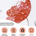 thumbnail image 4 of Ikfashoni Hookless Shower Curtain with Snap in Liner, Red Floral Waterproof Fabric Mesh Window Bath Curtain, 71"X74", 4 of 8