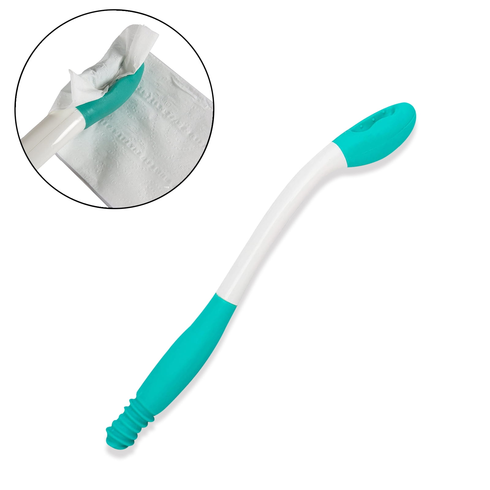 Long Reach Comfort Toilet Wiping Toilet Aid, Self Assist Bathroom Bottom Buddy Wiping Tool for Limited Mobility, Elderly, Disabled