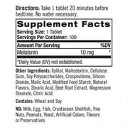 Natrol Melatonin 10mg Fast Dissolve Tablets - Citrus Flavor, 100 Count, Sleep Support, Fast Dissolve Melatonin for Adults, 100-Day Supply