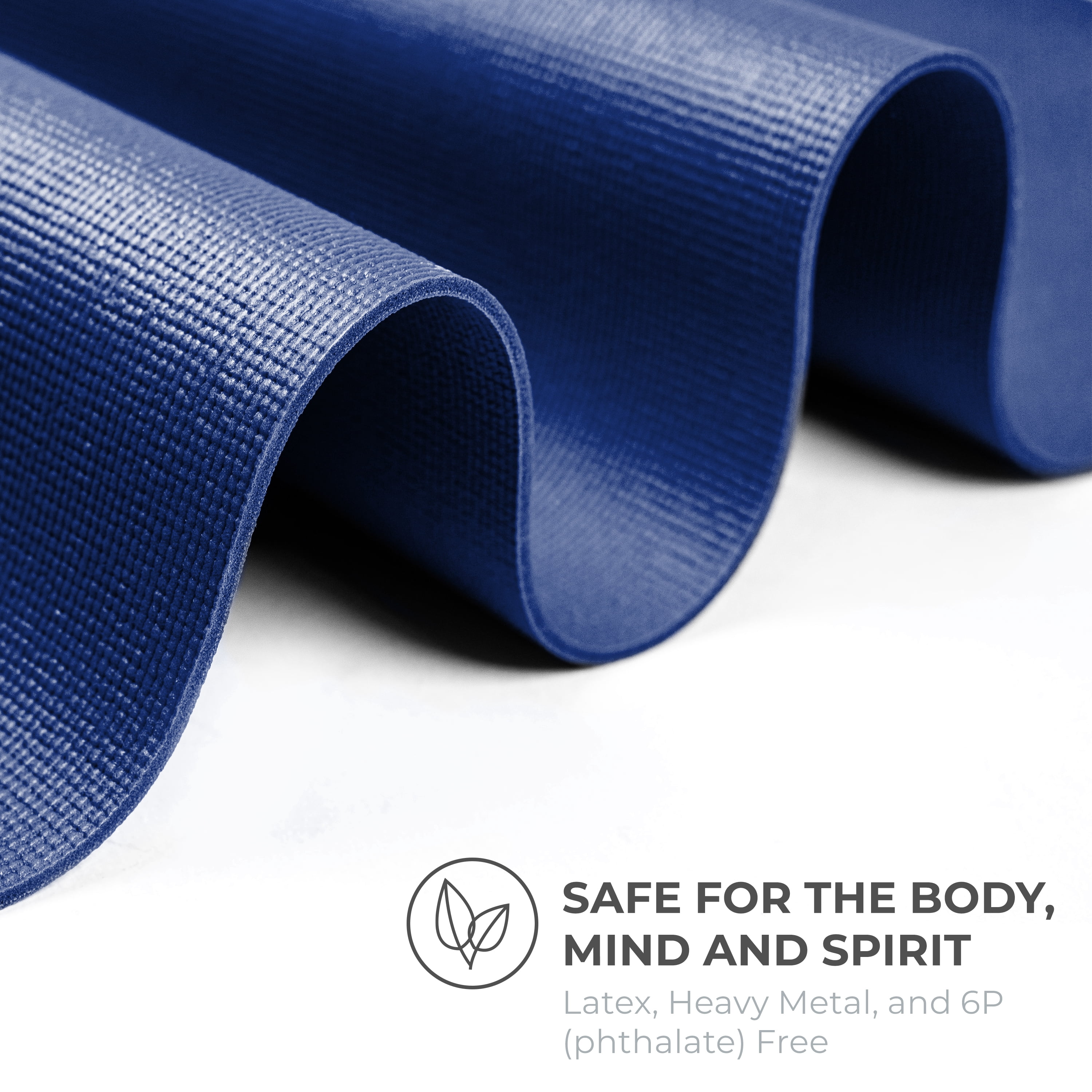 Ascend Thick Yoga Mat Roll (24"x 6mm x 50 ft) (Dark Blue)