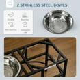 thumbnail image 4 of PawHut Feeding Station for Medium Sized Dogs, Black, 4 of 10
