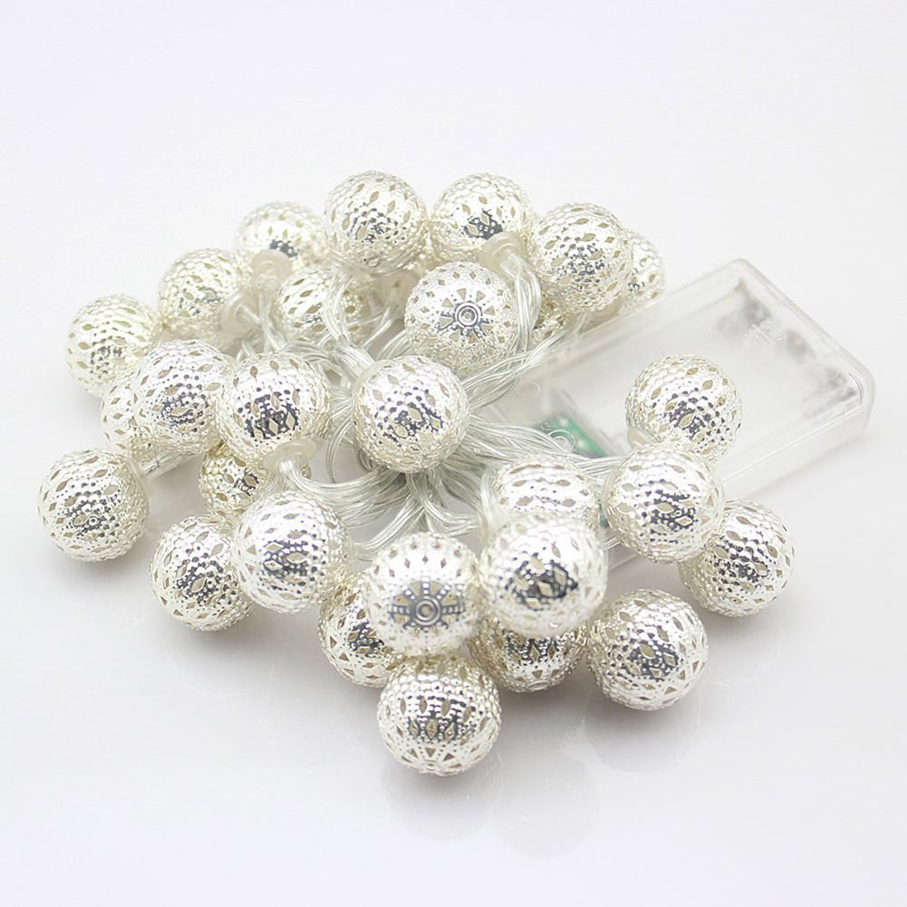 Details about   2V 100mA Solar Battery Globe String Patio Light Holiday 20 LED Moroccan Ball 