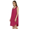 thumbnail image 3 of Inkmeso WoMen's Casual Loose Fit Sundress Sleeveless Henley Beach Dress w/ Patch Pocket, 3 of 7