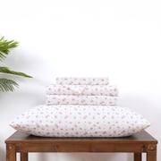 Modern Threads 4-Piece Sweet Rose Silky Soft Microfiber Adult Sheet Set, Ivory, Twin