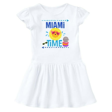 

Inktastic Miami Florida Vacation Gift Gift Baby Girl Dress