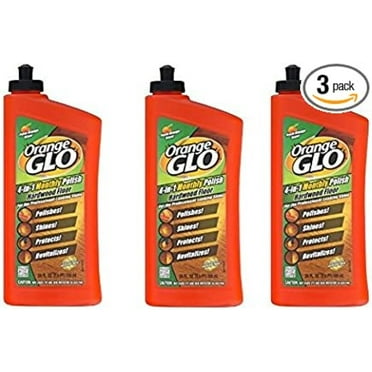 Orange Glo Hardwood Floor 4-in-1 One Easy Step Cleaner Fresh Orange Scent - 3PC