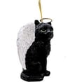 thumbnail image 3 of Black Cat Angel Tabby Kitty Christmas Tree Memorial Ornament Bereavement, 3 of 6