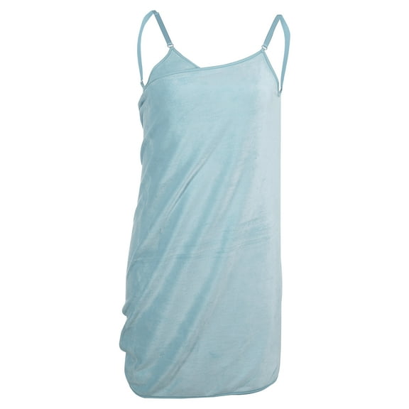 Unique Bargains Bath Wrap Towel for Women, Bath Wrap Towel Robe Adjustable Shoulder Strap Shower Wrap ,Blue