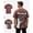 Brown, variant on G West Mens Oversized X-Ray Hand Tee Brown Size- Large