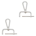 thumbnail image 1 of GUOOL 2 Pieces Snap Hook Swivel Clasp Detachable DIY Bag Strap Hardware Bag Buckle White, 1 of 9