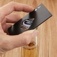 thumbnail image 2 of Juego de 6 abridores de botellas ZHAOCHENG acero inoxidable plateado y negro, 2 of 5