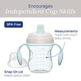 thumbnail image 3 of Chicco 7oz. Semi-soft Trainer with Bite-Resistant Spout, Snap-on Cap and Removable Handles, 6m+ - Sage, 3 of 9
