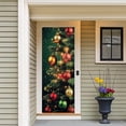 thumbnail image 3 of Cubierta decorativa para puerta con muñeco de nieve navideño Tapiz decorativo Cortina para puerta de fiesta navideña Tapiz Cubierta para puerta Decoración para fiesta navideña, 3 of 7