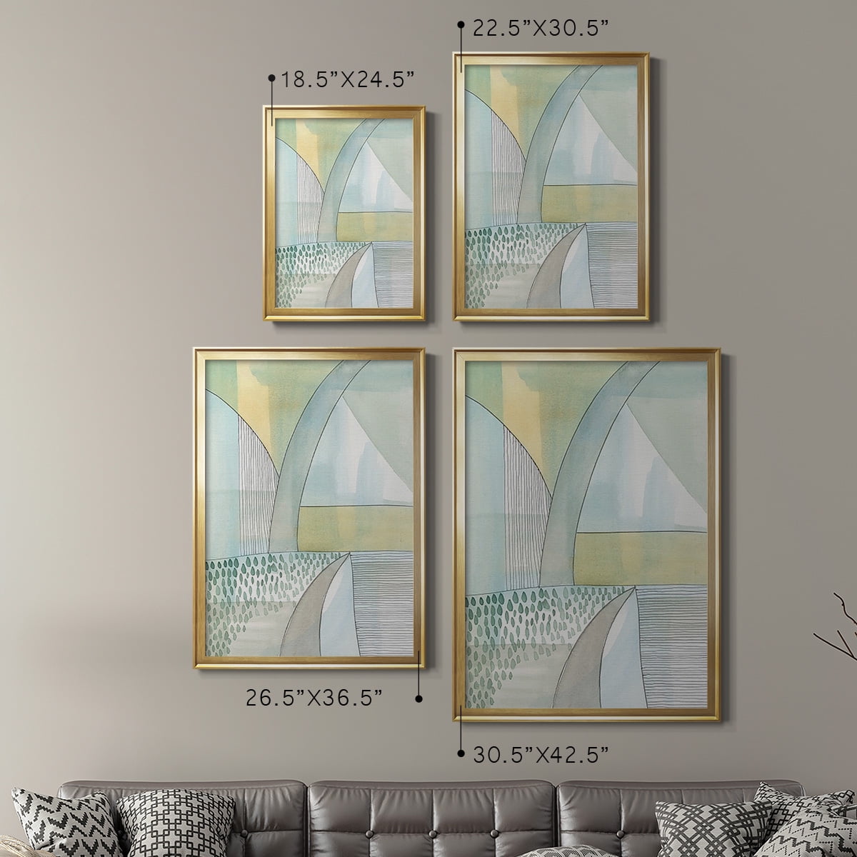 Mint Reflection II Premium Framed Print, in Gold, Black, or Silver - Ready to Hang