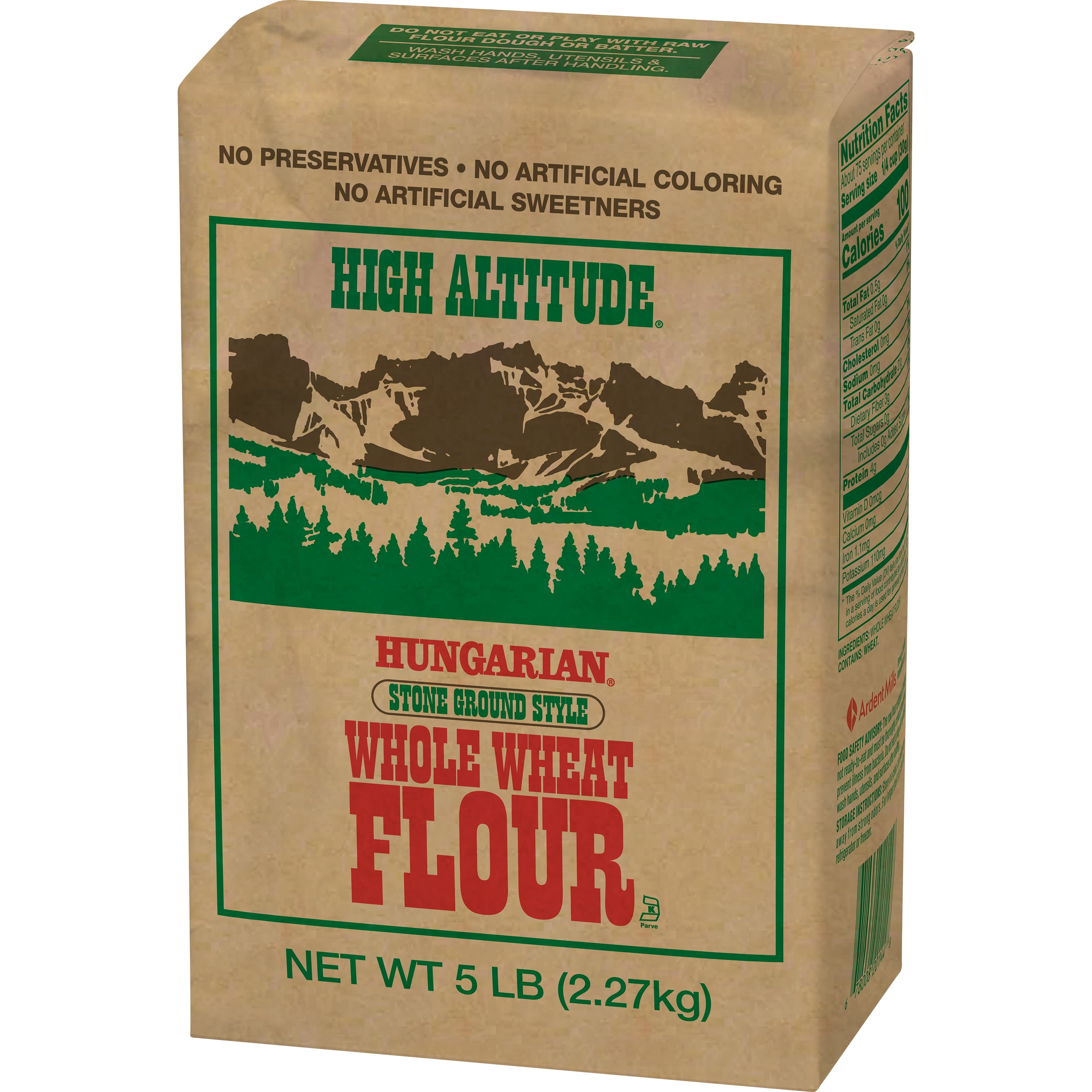 (4 pack) High Altitude Hungarian Whole Wheat Flour
