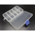 thumbnail image 5 of U8MO 2 Pack Plastic Jewelry Organizer 10 Grids Earring Beads Storage Box Adjustable, 5 of 8