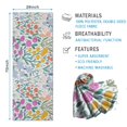 thumbnail image 2 of Pioneer Flower Floral Print Pattern Hot Yoga Mat Towel Non Slip for Hot Yoga - Quick-Drying Yoga Mat Cover with 4 Corner Pockets with Travel Bag - Hot Yoga Towel Non Slip 74"x26", 2 of 6