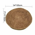 thumbnail image 2 of EROCK 2pcs 14" Round Coco Coir Liners Replacement for Hanging Basket, 100% Natural Pre-Formed Coconut Fiber Planter Liners for Garden Flower Vegetables Pot/Wall Hanging Baskets/Fence Flower Baskets, 2 of 10