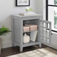 thumbnail image 3 of Linon Largo Wood Single Door Cabinet in Gray, 3 of 11