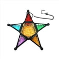 thumbnail image 3 of 2X Farol de Vela Colgante, Portavelas de Vidrio con Forma de Estrella de Cinco Puntas de Estilo Marroquí para Bodas, Jardín, Negro, 3 of 3