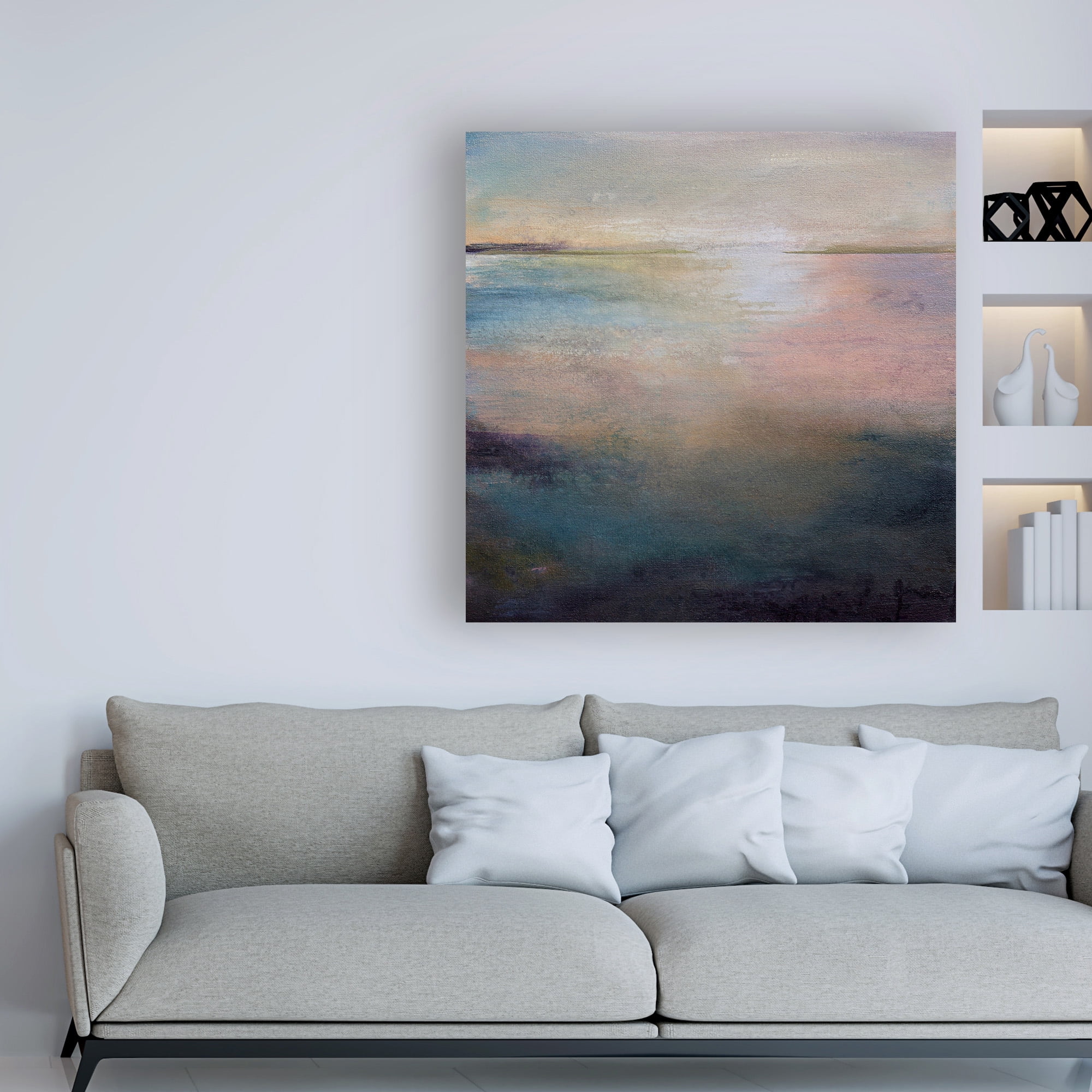 Trademark Fine Art 'Listen To The Silence Abstract' Canvas Art by Karen Hal