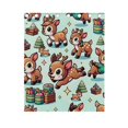 thumbnail image 5 of Cartoon Deers Gifts Blackout Curtain Panels 63x55in Drapes Privacy Assured for Living room Bedroom Bathroom 2 panels set, 5 of 5