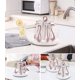 thumbnail image 5 of Estante de secado de vidrio para tazas, soporte para tazas para el hogar, escritorio independiente y encimera de cocina, almacenamiento organizador de tazas con 6 estantes-Bule, 5 of 8
