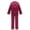 Burgundy, variant on iEFiEL Unisex Kids Boys Girls Silk Pajamas Outfit Long Sleeve Tops with Pants Set Sleepwear Burgundy 7-8