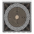 thumbnail image 3 of Ambesonne Greek Shower Curtain, Grecian Fret and Wave Theme, 69"Wx84"L, Dark Brown Coconut and Tan, 3 of 3