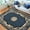 Blue, variant on HR HANDCRAFT RUGS, Livingroom Rugs Bohemian Rugs, Shed Free Stain Resistant Easy Clean, Ivory and Multi, 2' x 7' Runner Rug