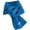Blue, variant on Women's winter warm scarf, knitted neck warmer with wooden buttons, soft and warm, suitable for cold weather wear.