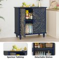 thumbnail image 4 of HLR 32" W Mid Century Modern Accent Cabinet with 2 Doors, Sideboard Buffet with Storage, Blue., 4 of 7