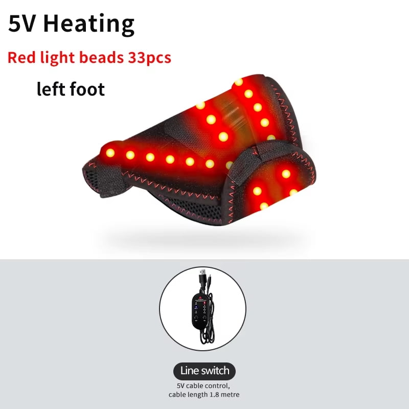 Red LightFoot cushion -Muscle and Body Relaxation with Infrared Light Home Use for Men Women  Left foot