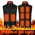 thumbnail image 4 of 9 Area Double Control Heating Vest Unisex Outdoor Warm Clothing Heated for Riding Skiing Fishing USB Plug in Heated Vests, 4 of 8