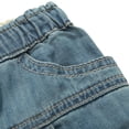 thumbnail image 6 of Richie House Girls' Denim Pants with Bottom Turnup RH1228, 6 of 7