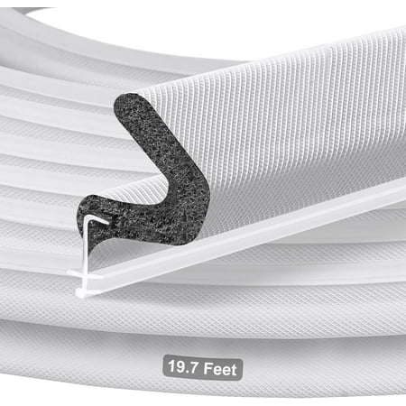Kerf Weather Stripping for Doors,19.7 Door Weather Stripping Door Seal Strip for Large Gap,Easy Cut to Size and Installation