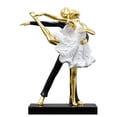 thumbnail image 1 of Estatua De Bailarina De Ballet Resina Ballet Chica Estatua Arte Doble Bailarina Figuras Artesanales (A Oro) Ehuebsd Libre de BPA, 1 of 8
