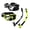 Black & Bright Yellow, variant on AEGEND Adult Snorkel Set, Travel Size Snorkeling Gear for Adults, 3 Window Anti-Fog Panoramic View Scuba Diving Mask and Dry Top Snorkel Combo