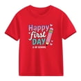 thumbnail image 2 of Piuwrlz Girl Graphic Shirts Tops Girls Short T-Shirts Sleeve Cotton Pullover Red Size 4 Years, 2 of 10